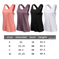 Yoga Shirt Women Gym Shirt Quick Dry Sports Shirts Cross Back Gym Top Women's Fitness Shirt Sleeveless Sports Top Yoga Vest