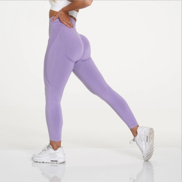 Push Up Seamless Leggings For Fitness High Waist Workout Tights Sport Woman  Booty Scrunch Tights Yoga
