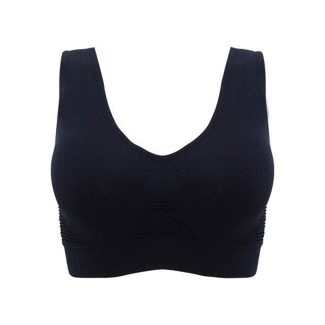 WANAYOU Breathable Sports Bras,Women Hollow Out Padded Sports Bra