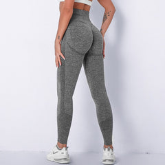 High Waist Seamless Yoga Pants Bubble Butt Push Up Sport Leggings Gym Fitness Compression Tights Workout Running Trousers