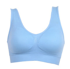 S-6XL Hollow Out Women Yoga Sport Bra Breathable Fitness Running Vest sleep Underwear Padded Crop Tops Underwear gym top bras