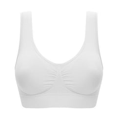 S-6XL Hollow Out Women Yoga Sport Bra Breathable Fitness Running Vest sleep Underwear Padded Crop Tops Underwear gym top bras