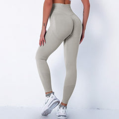 High Waist Seamless Yoga Pants Bubble Butt Push Up Sport Leggings Gym Fitness Compression Tights Workout Running Trousers