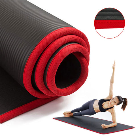 10mm Non-Slip Yoga Mat 183cm 61cm Thickened NBR Gym Mats Sports Indoor Fitness Pilates Yoga Pads gym mat Yoga Exercise matt