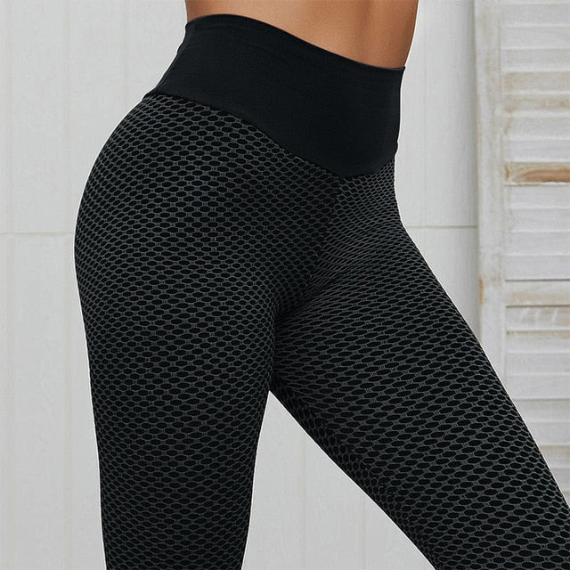 CHRLEISURE Grid Tights Yoga Pants Women Seamless High Waist Leggings B –  Best Choice Goods Inc