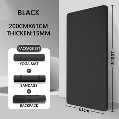 200 * 90CM Thicken Non-Slip Fitness Mat High Density  Exercise Yoga Mats For Gym Home Fitness Exercise Gymnastics